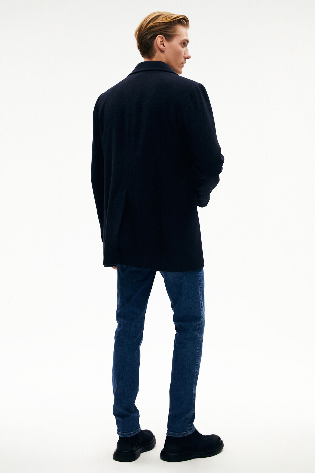 W Collection Lacivert Palto görsel 5