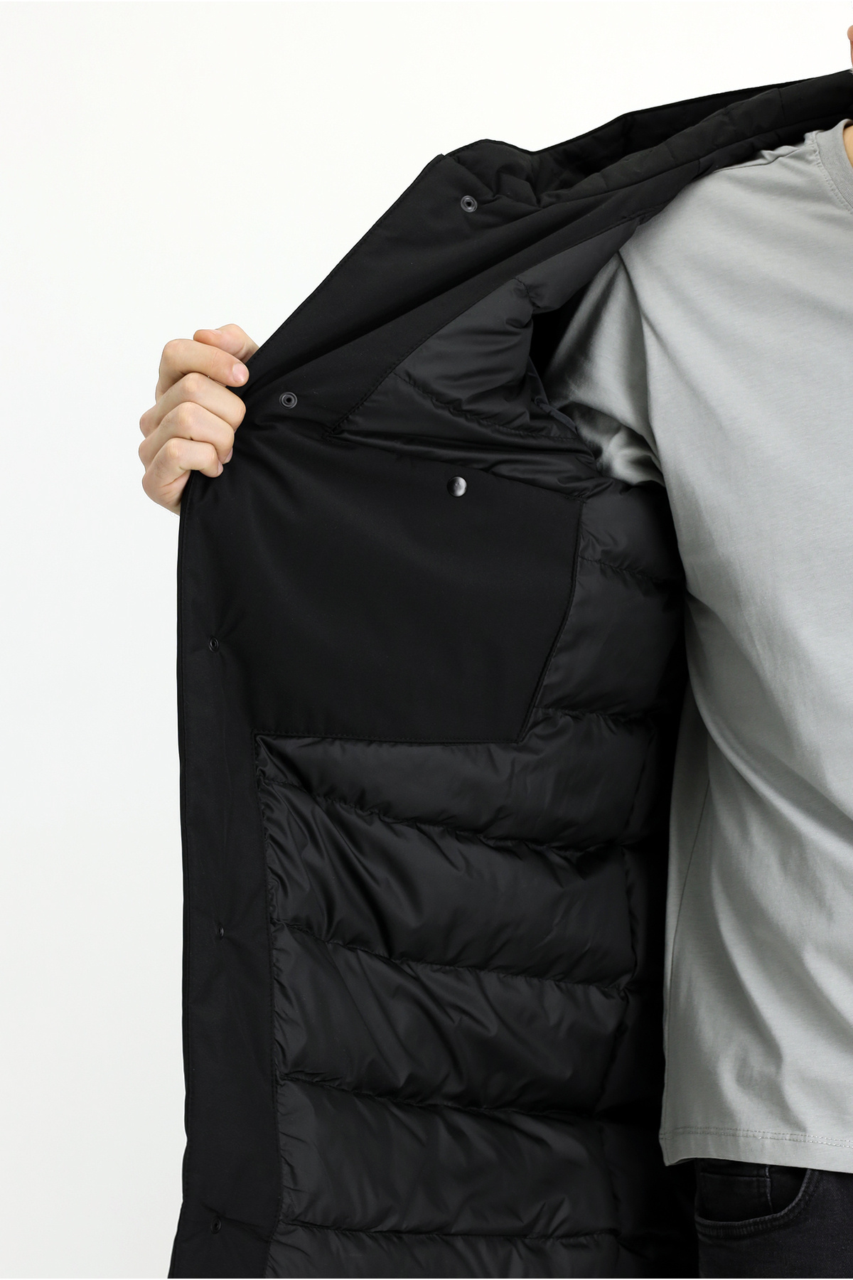 Kiğılı Slim Fit Dar Kesim Kapüşonlu Spor Şişme Kaban görsel 7