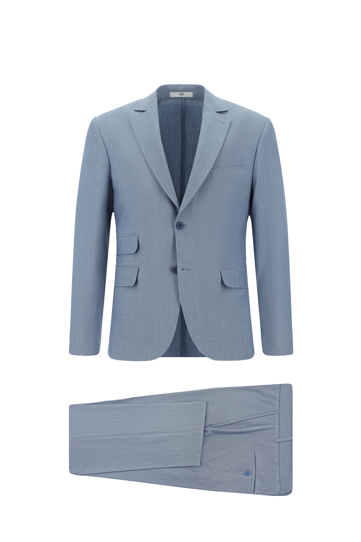Kiğılı 7 Drop Super Slim Fit Eksra Dar Kesim Çizgili Takım Elbise