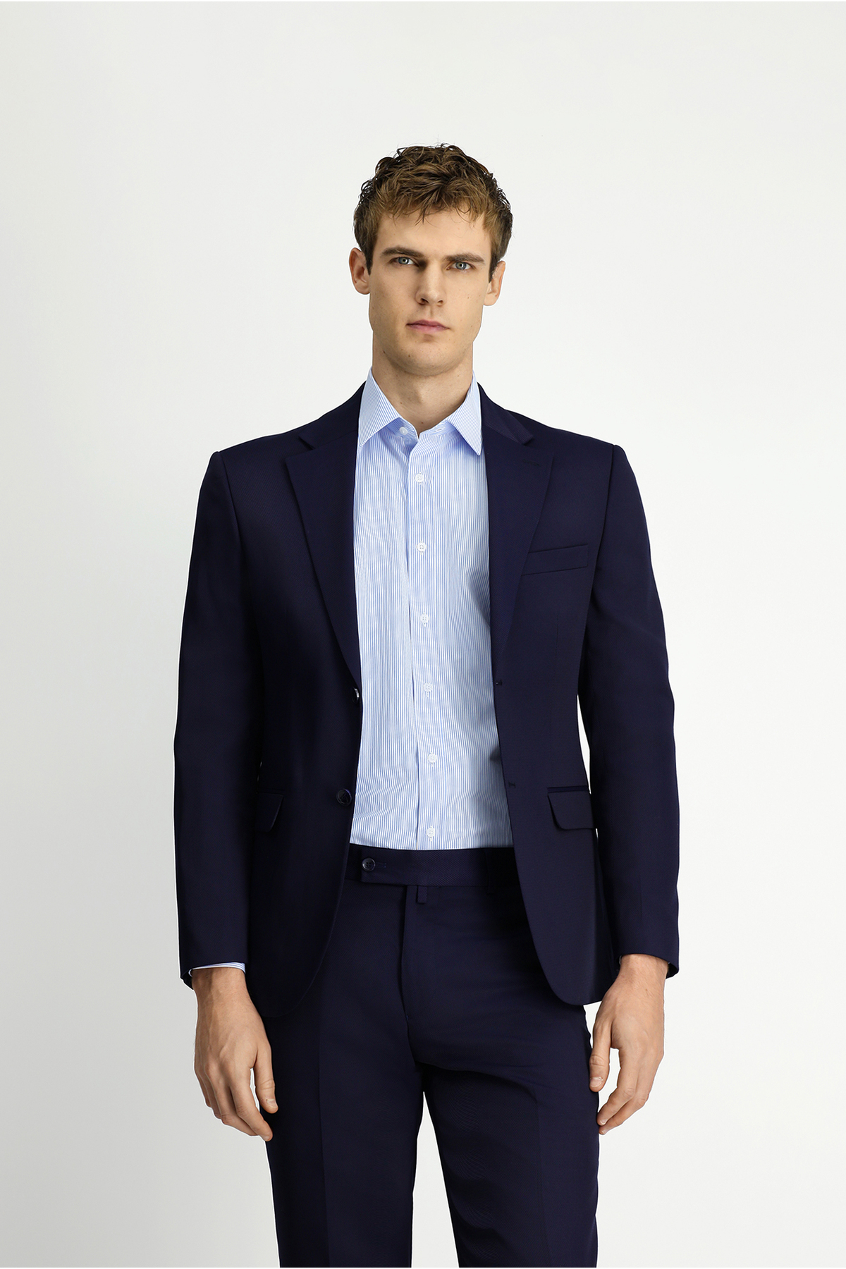کت و شلوار برش باریک 7 Drop Slim Fit — سرمه‌ای KSSZ1E70AR004 — تصویر 6 از 7