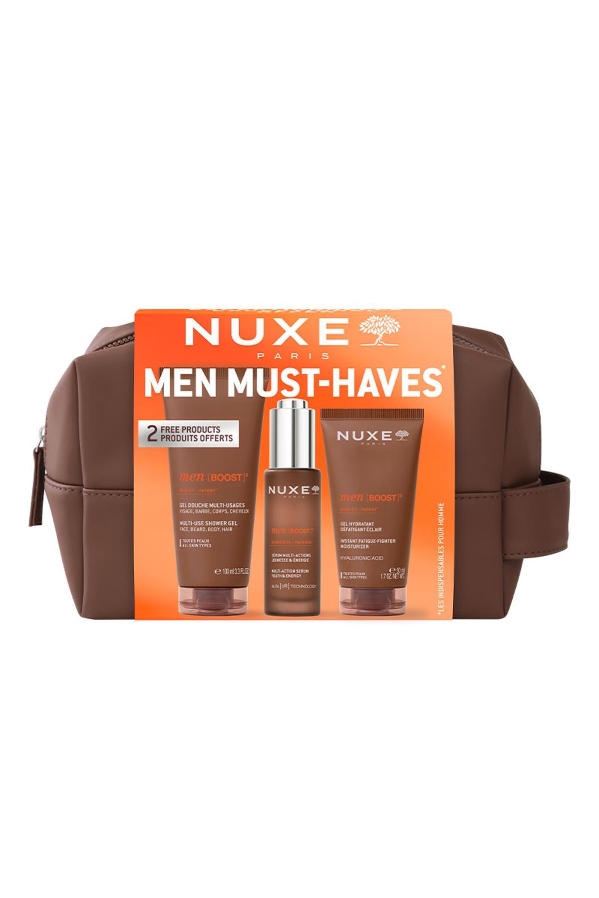 Nuxe ست اصلاح مردانه ضد پیری - کیف چرمی رایگان شامل میشود — 3264680046759