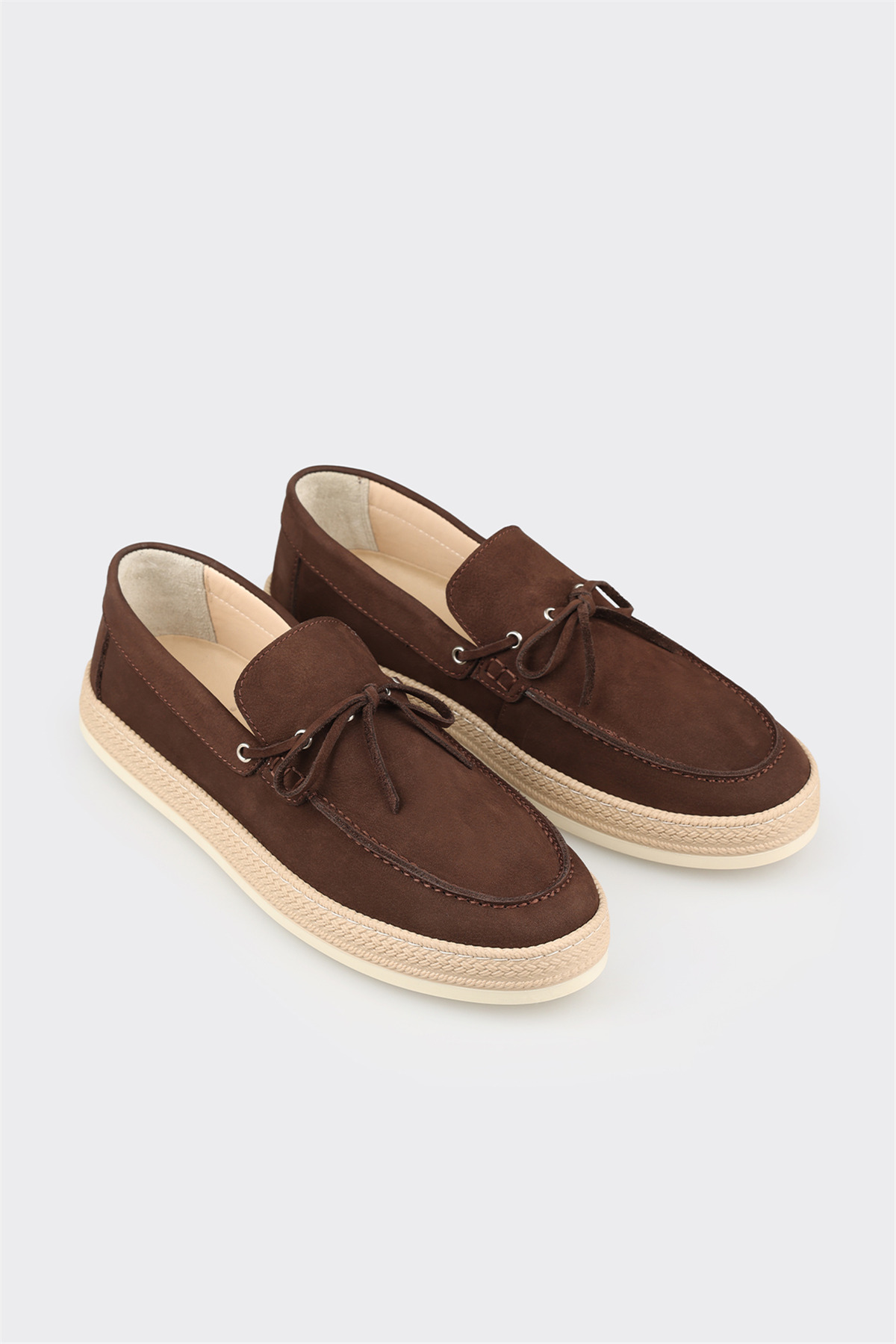 Elle Shoes Kahve Deri Erkek Günlük Ayakkabı görsel 2