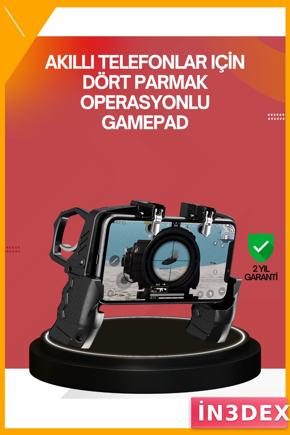 Dört Parmak Mobil Oyun Gamepad Tutucu Ergonomik Taşınabilir