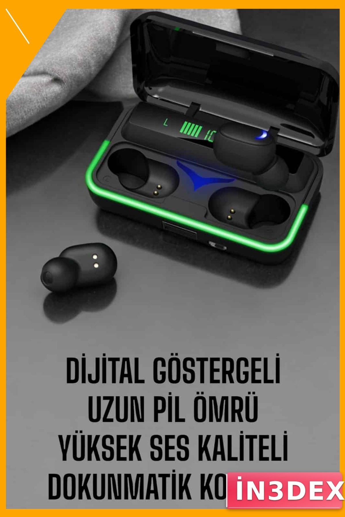 Bluetooth 5.1 Powerbankli Kulak İçi Kulaklık E10 Oyun ve Spor