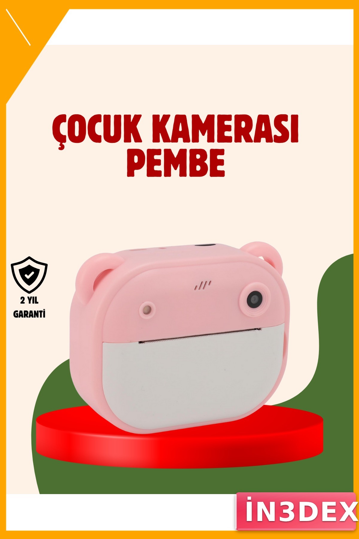 24MP HD Çift Lensli Anında Baskı Kamerası 32GB