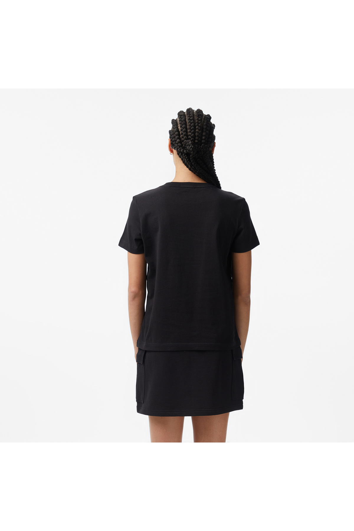 Calvin Klein Monogram Kadın Siyah T-Shirt görsel 2