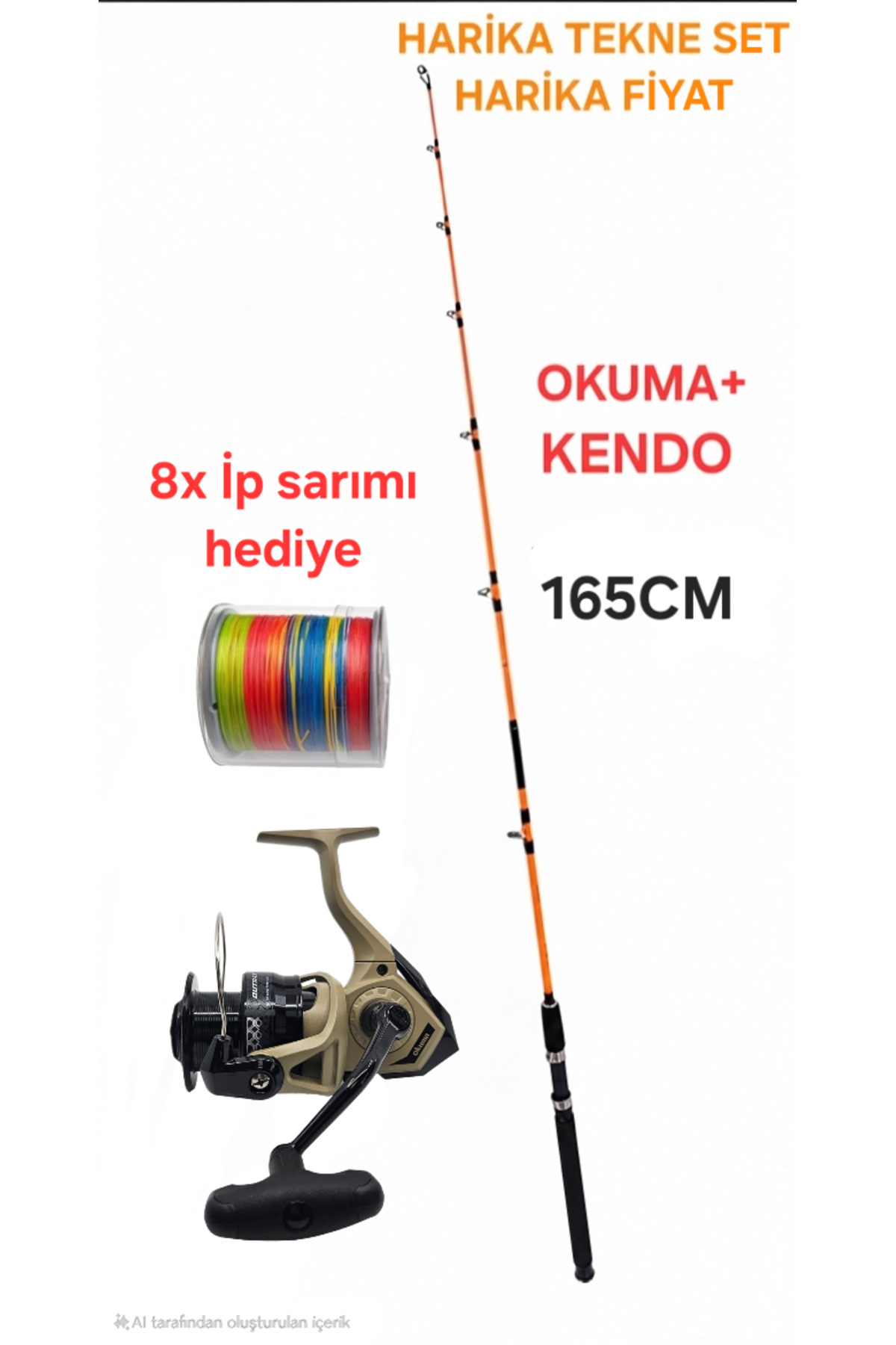 Okuma Outrax OR-6000SGA 1+1BB Olta Makinesi+Kendo Holiday Boat