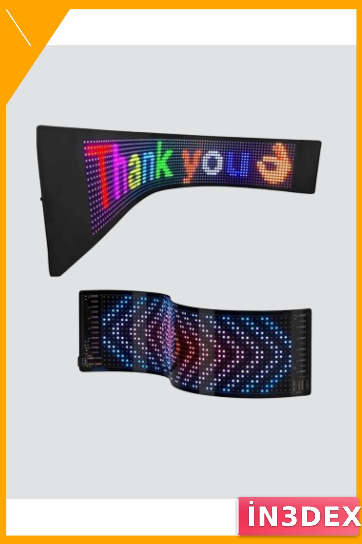 USB Akıllı Piksel LED Panel Mobil Uygulama Kontrollü Renkli Işık Efektli