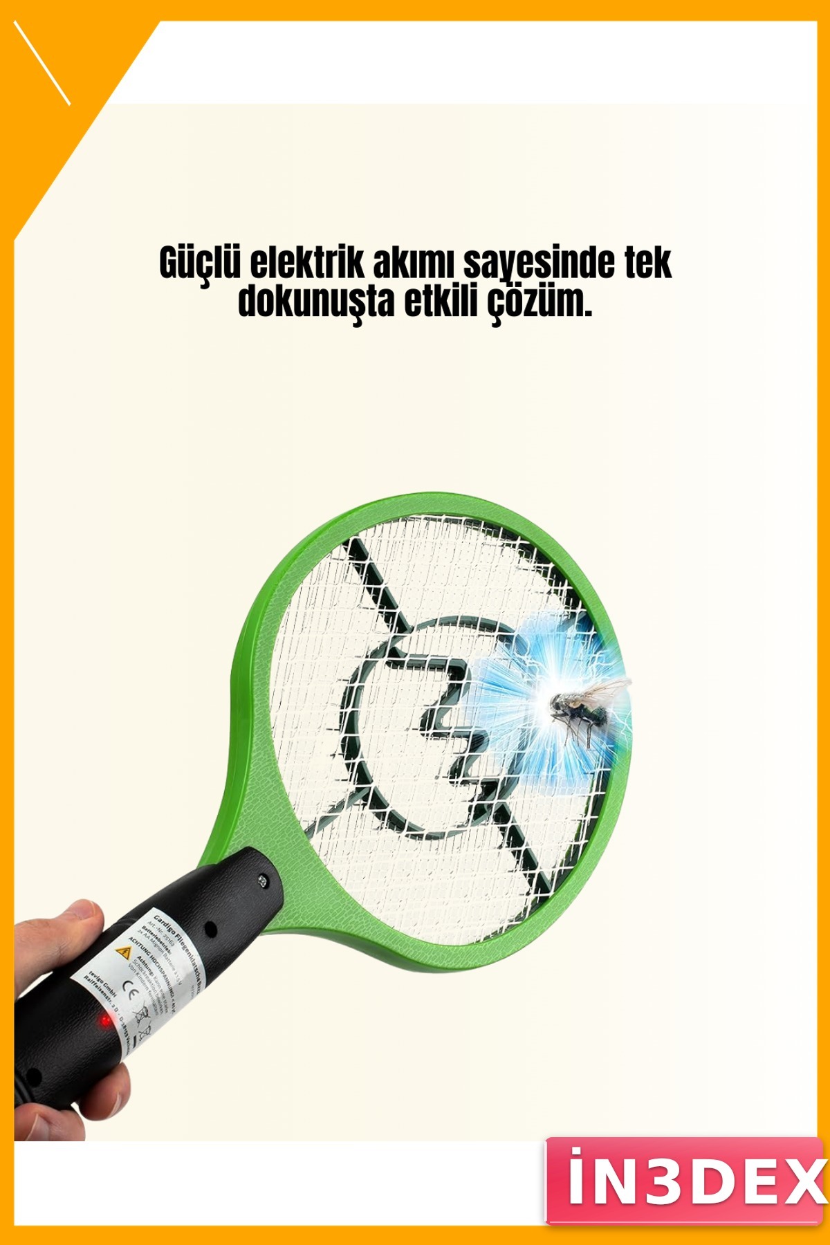 Yüksek Voltajlı Elektrikli Sinek Raketi Taşınabilir Güvenli