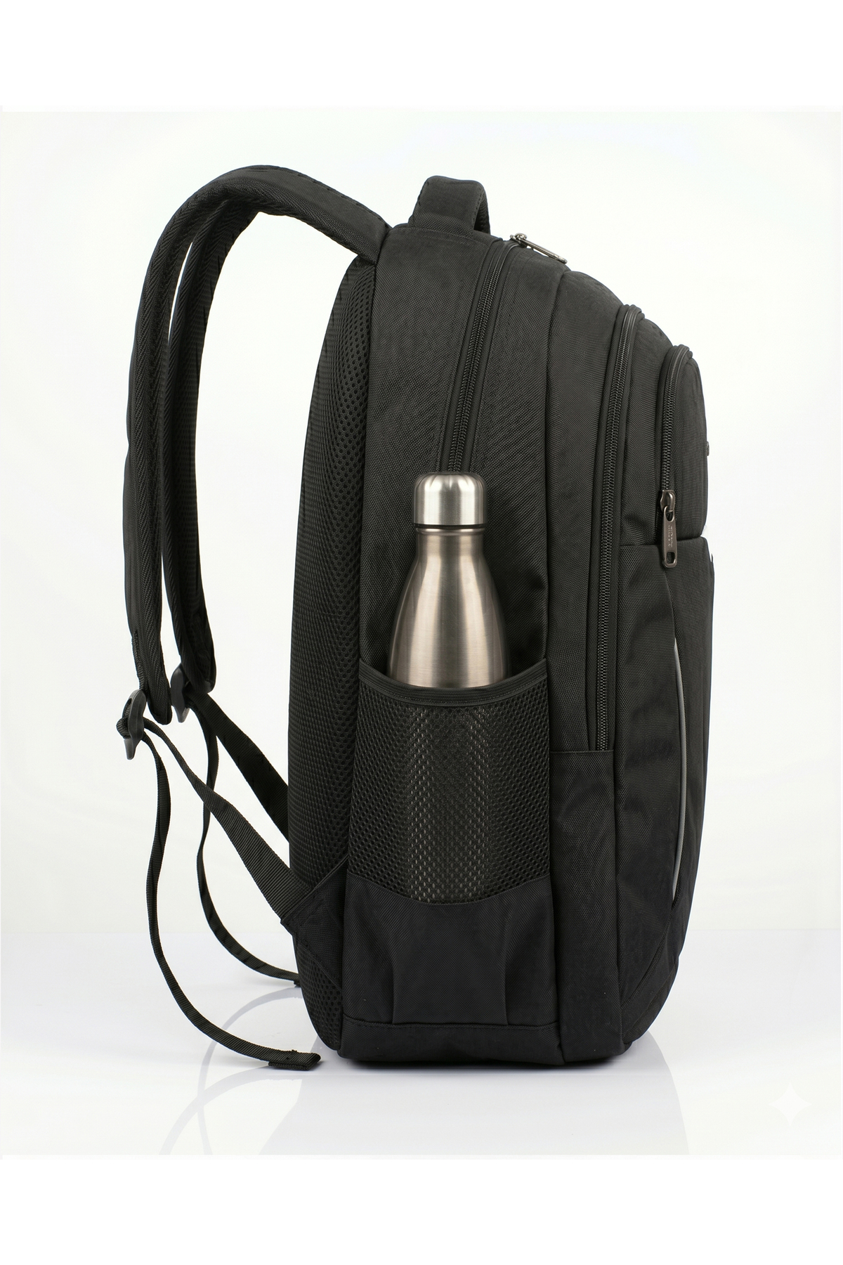 Alone Laptop Bölmeli Siyah Sırt Çantası 48x32x13 cm, Günlük, Üniversite, İş ve Seyahat İçin Unisex Sırt Çantası 1335 görsel 6