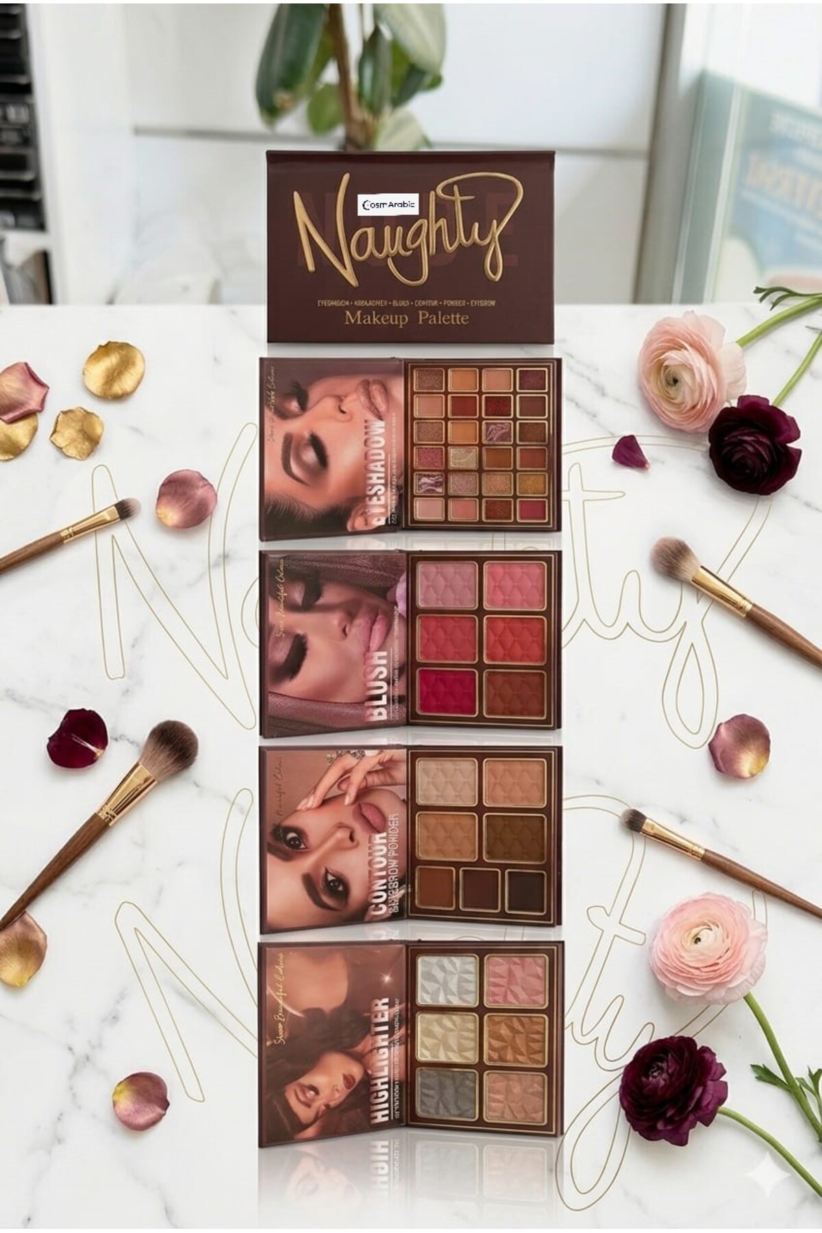 Göz Farı Highlighter Allık Kontür Pudra Bronzer İçeren 43 'lü Kitap Model Makyaj Kiti — ZRD113406 — تصویر 3 از 9