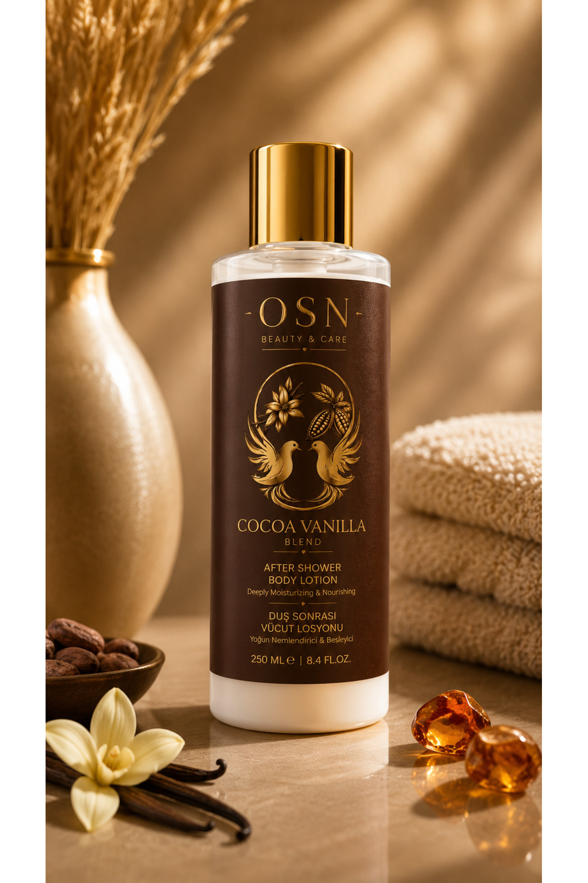 Cocoa Vanılla Blend&Kakao Vanilya Duş Sonrası Vücut Losyonu — 8685077620973 — تصویر 2 از 3