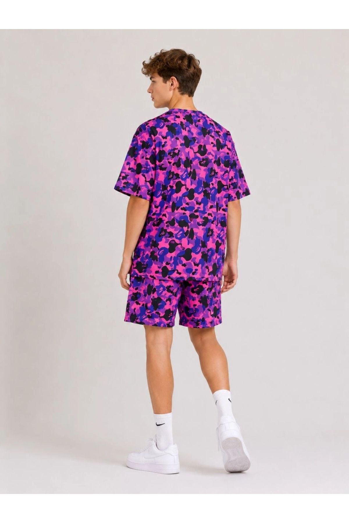 Genel Markalar Erkek Çocuk Oversize Kalıp Pubg Bape X Shark