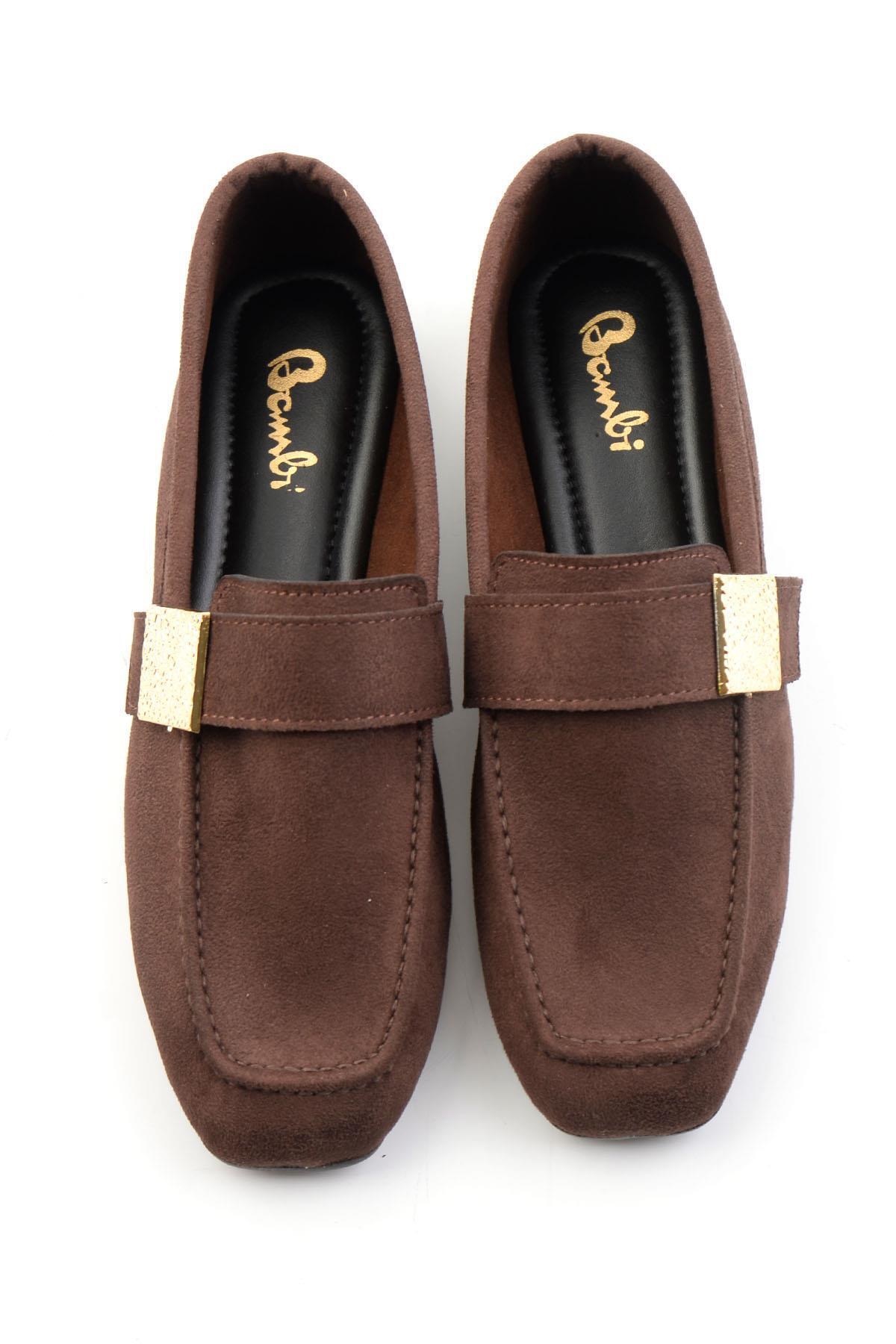 Bambi Kahve Kadın Loafer Ayakkabı K01879251472 görsel 4
