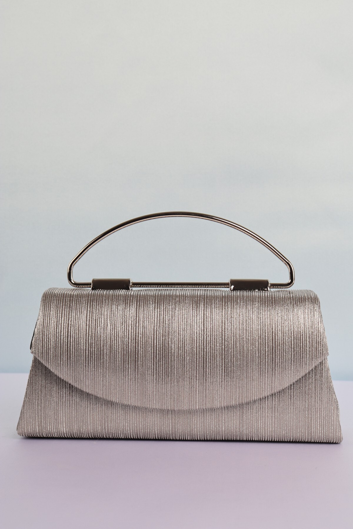 weem bag Elysara EB0423 | SİNDİRELLA BÜYÜK METAL SAPLI ABİYE ÇANTA görsel 3