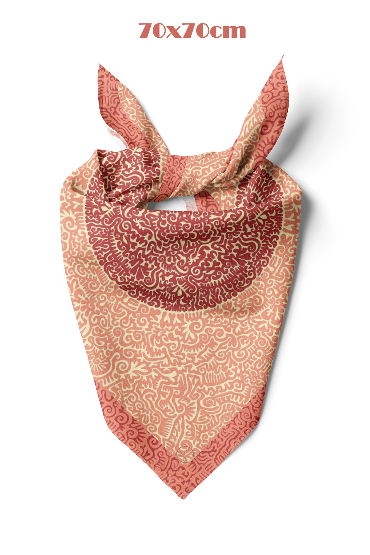 tuaipek Solis Desen 70*70cm Bandana/Fular görsel 4