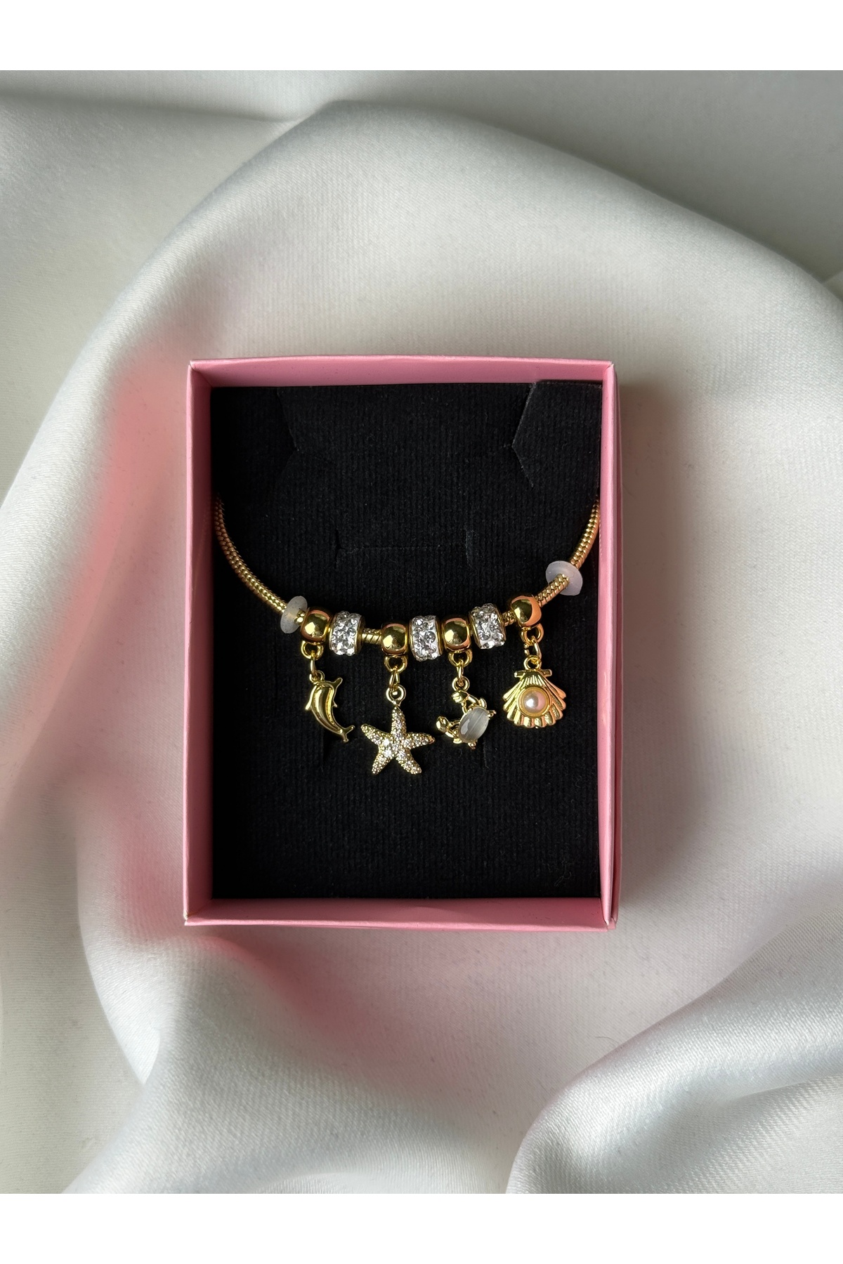 Yaz Temalı Bileklik — Gold
