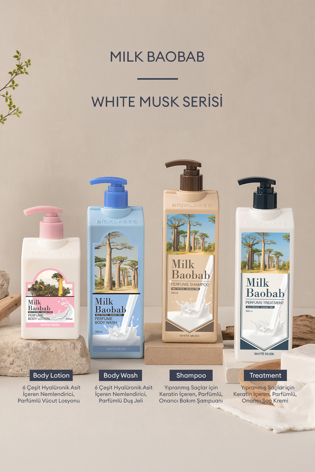 6 Hyalüronik Asitle Nemlendiren Parfümlü Vücut Losyonu Perfume Body Lotion (White Musk) — 9458 — تصویر 9 از 9