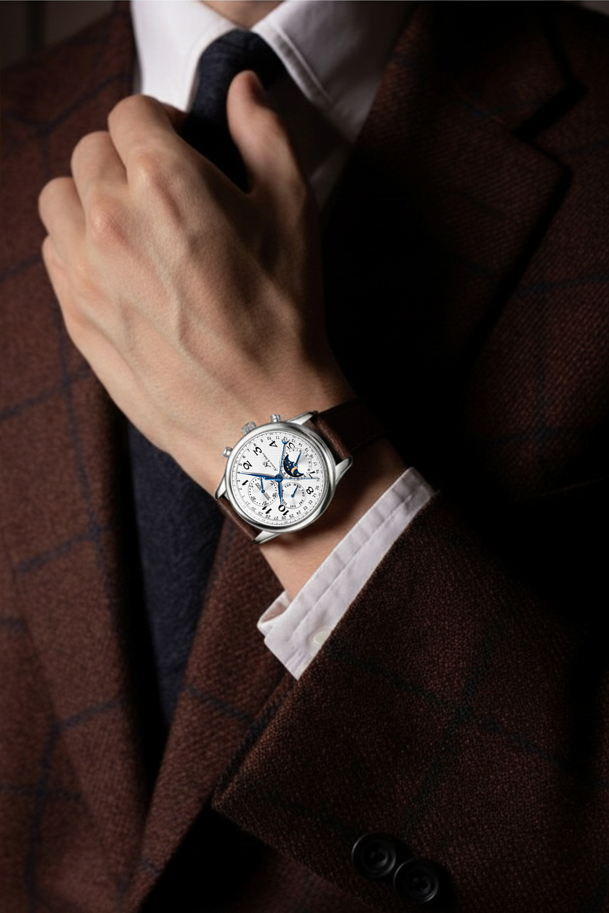 Kronen & Söhne Kronen&Söhne Royalton Moonphase Premium Otomatik Erkek Kol Saati görsel 2