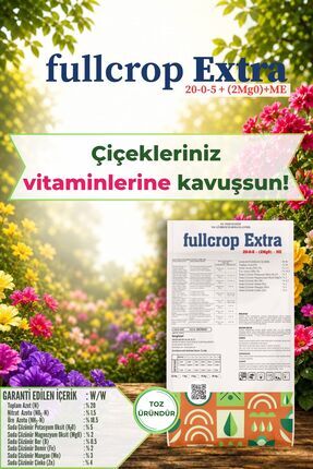 FullCrop EXTRA Organik Bitki ve Çiçek Gübresi - Çiçek ve Kök Geliştirici - 5 KG