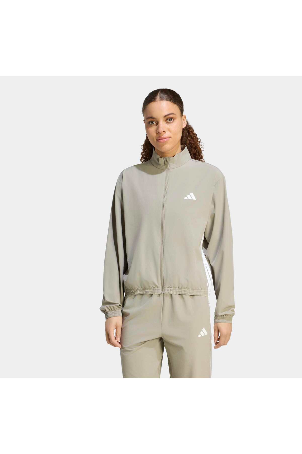 adidas We 3S Woven Jkt Kadın Spor Sweatshirt KT3787