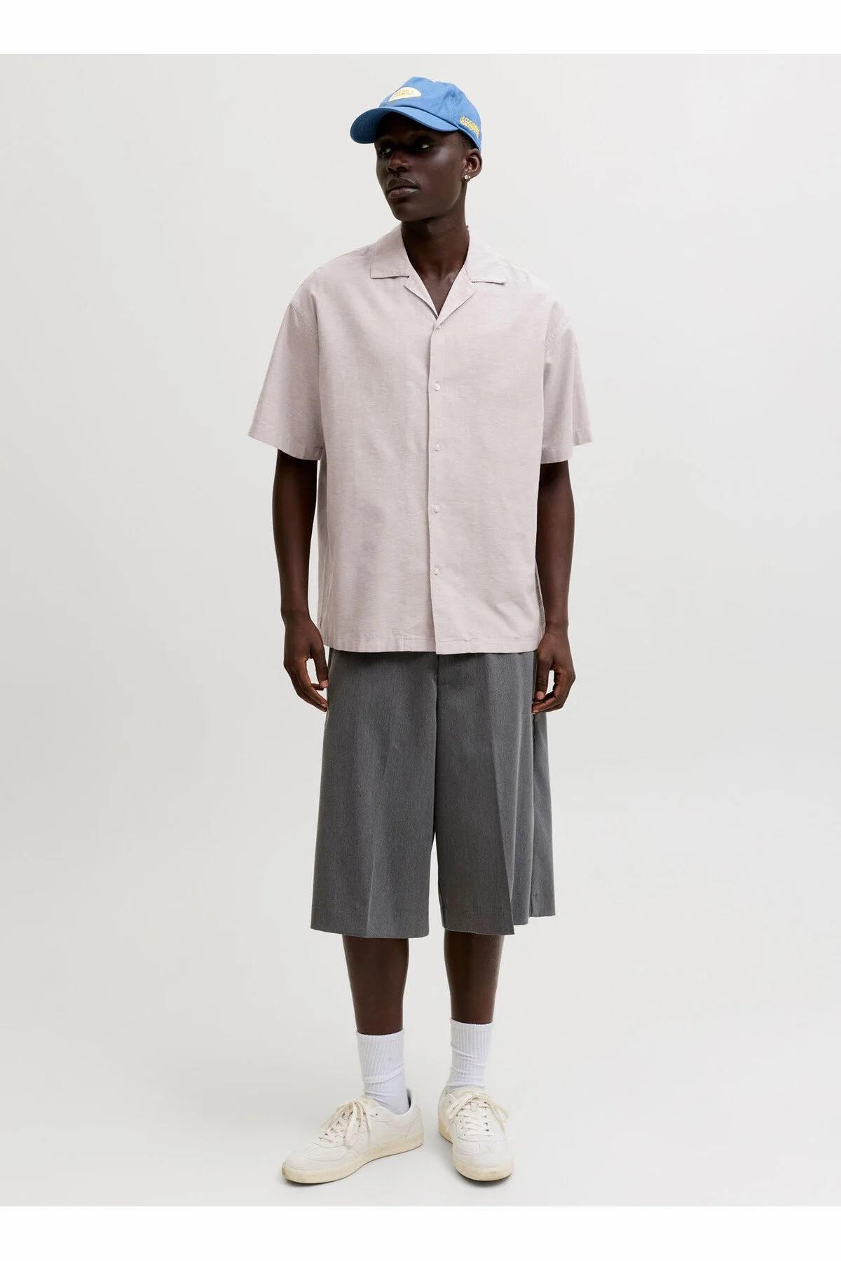 پیراهن مردانه معمولی فیت بژ کد ۱۲۲۸۸۵۹۴ JJEBREEZE RESORT SHIRT جک اند جونز پیراهن Jack & Jones