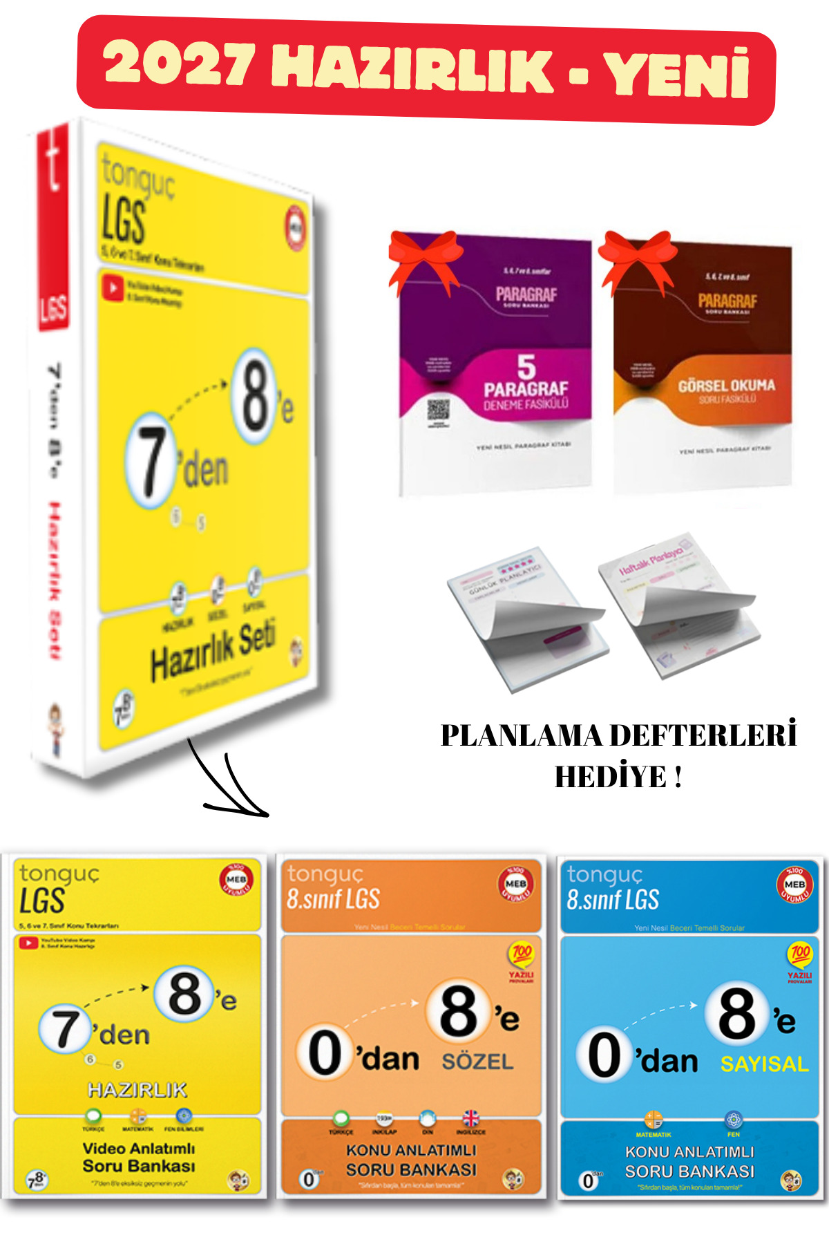 Tonguç Yayınları 8. Sınıf 7 Den 8'e Yaz Tatili 0 Dan 8 E Hazırlık
