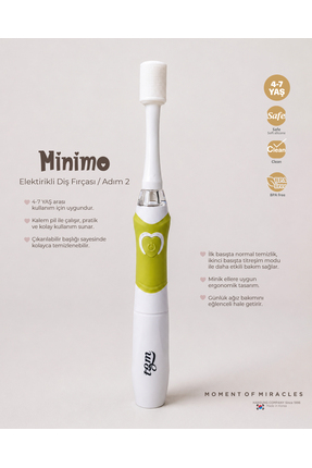 Tgm Baby MİNİMO Elektrikli Diş Fırçası (Adım 2) – 4-7 Yaş