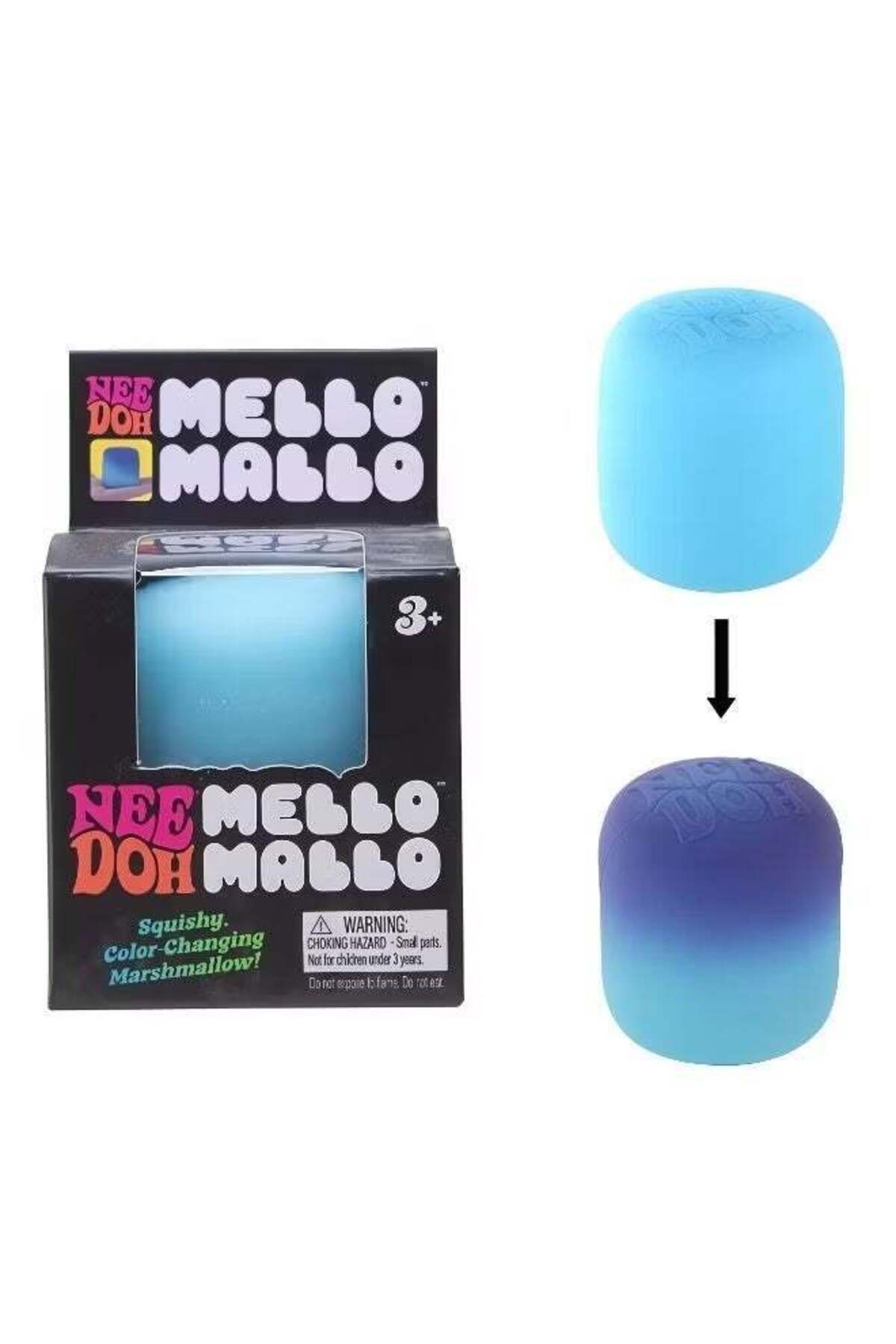 Needoh Color-Changing Squeeze Toy, Sun-Activated Stress Relief Fidget Toy, Soft Squishy Sensory Toy for Kids & Adults