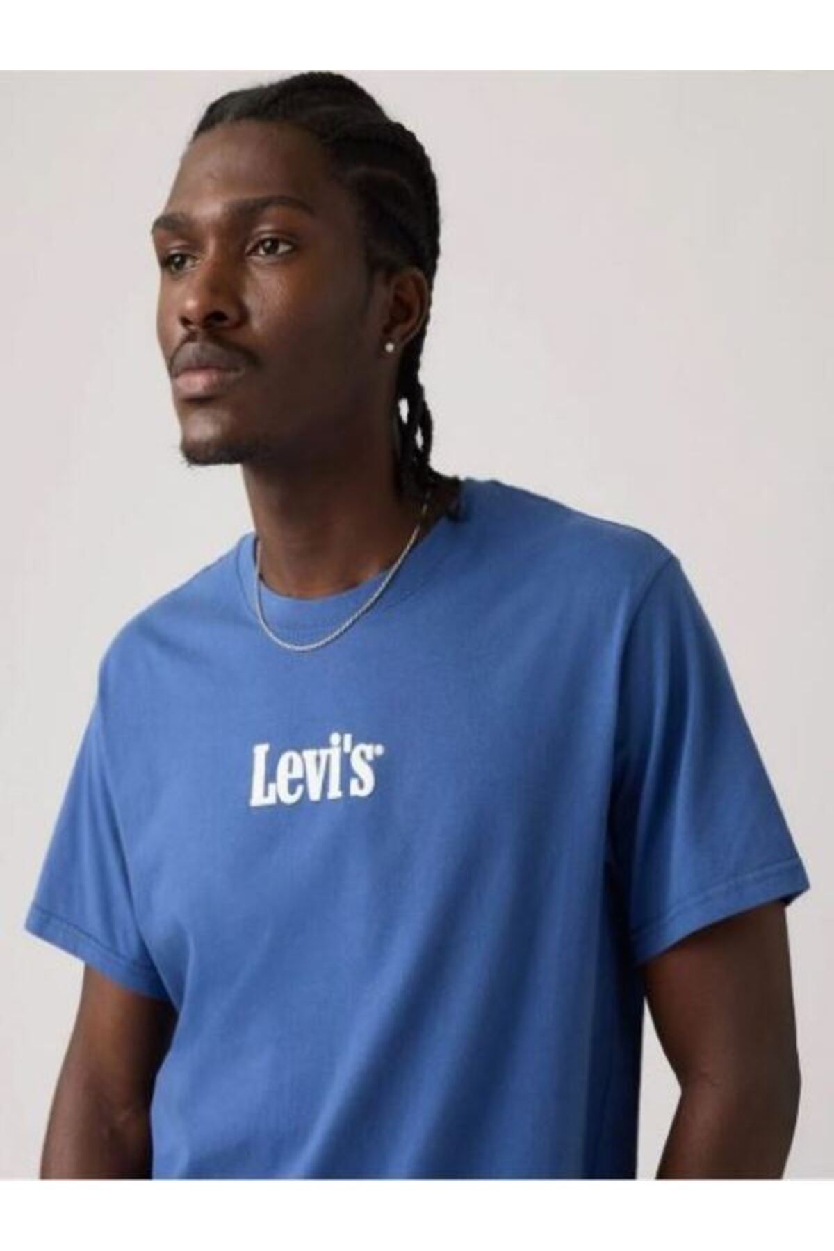تی‌شرت آستین کوتاه مردانه یقه گرد آبی - A20820362 لیوایز تی شرت Levi's