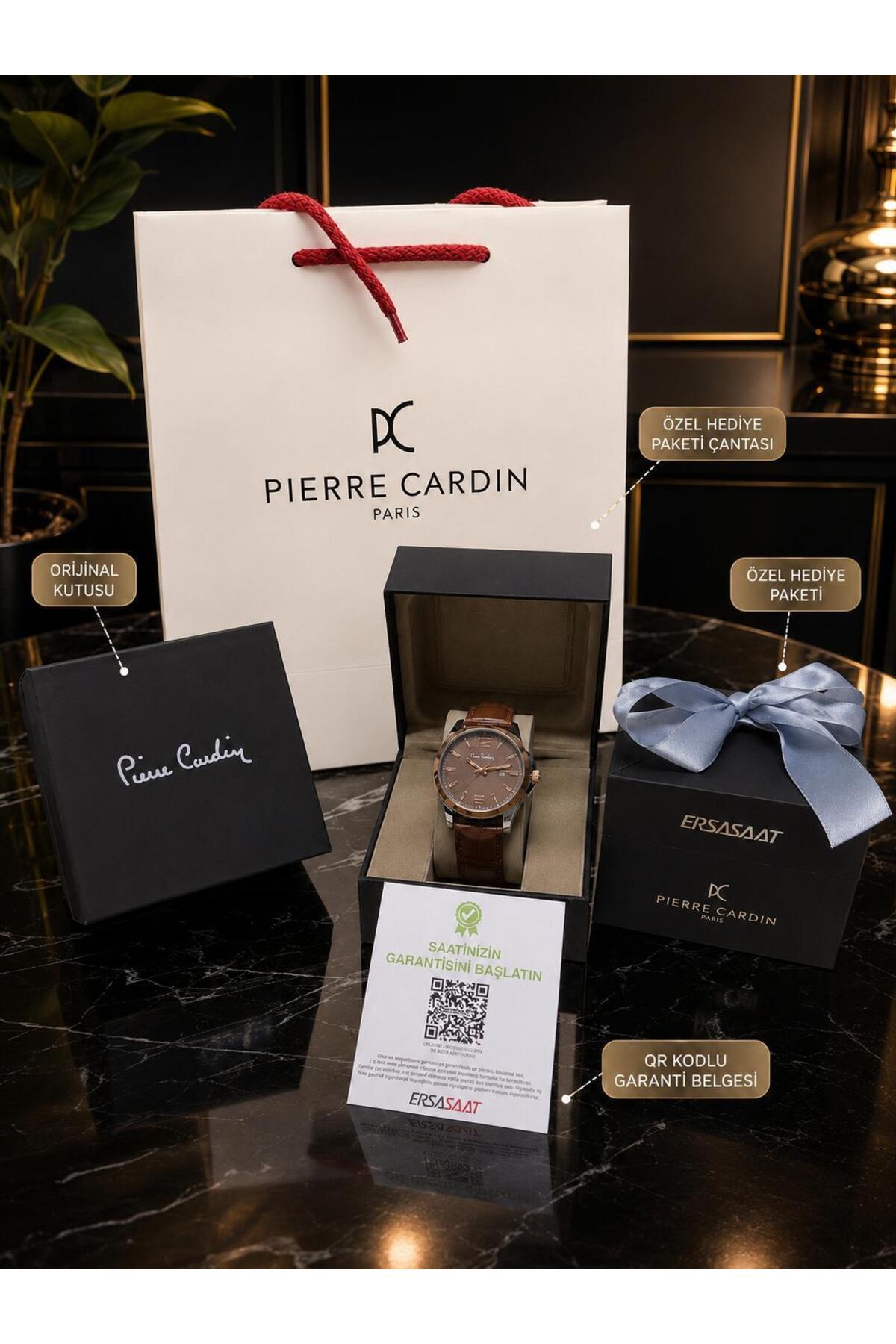 Pierre Cardin Damat Ve Takım Elbiseye Özel 2 Yıl Garantili Çelik Kordon Erkek Kol Saati VS.BLKT.1076 görsel 5