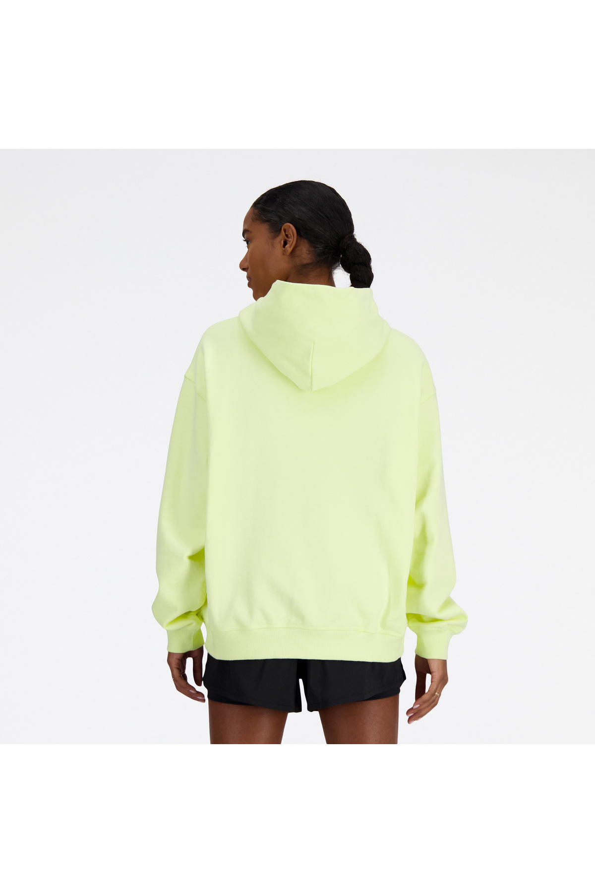 New Balance Athletics French Terry Kadın Sarı Hoodie görsel 3