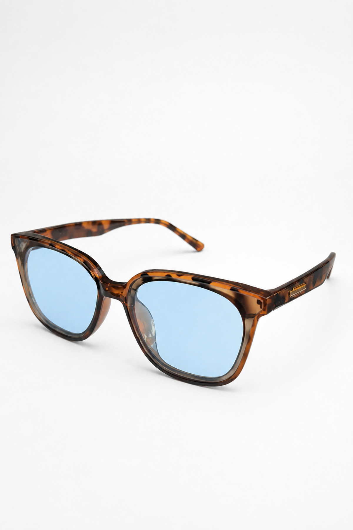 Eyesofia Luxury Unisex Leopar Çerçeveli Mavi Uv400 Filtreli Ultra Hafif Güneş Gözlüğü görsel 3