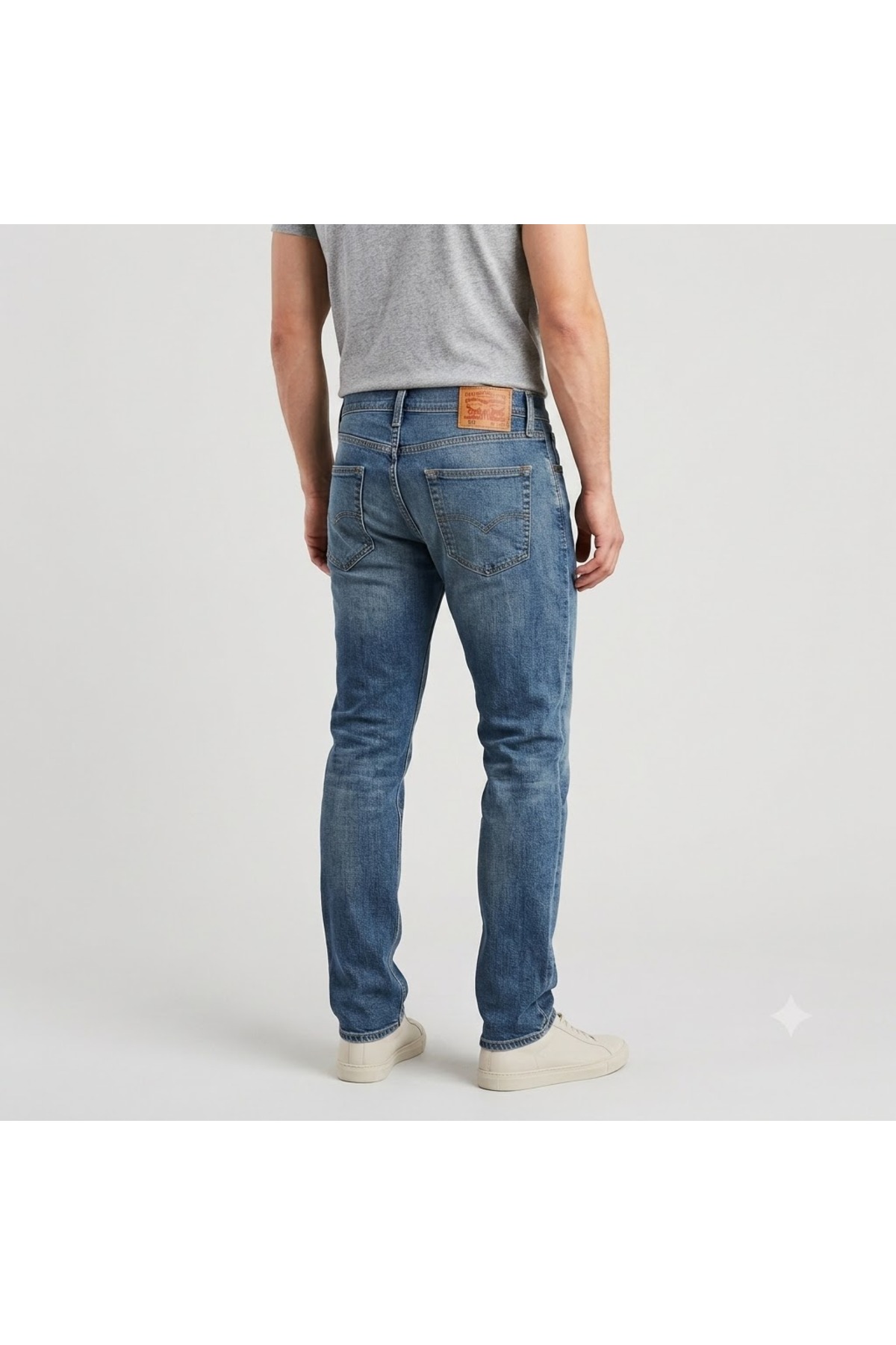 Levi's 511 Cotton Regular Waist Slim Fit Jeans Men's Lycra Comfortable Denim Pants -0002