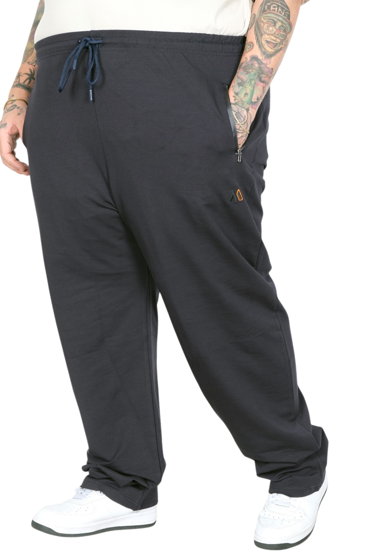 ModeXL Mode XL Büyük Beden Esofman Altı Fermuar Cep 2Ip 11102 LACİVERT görsel 3