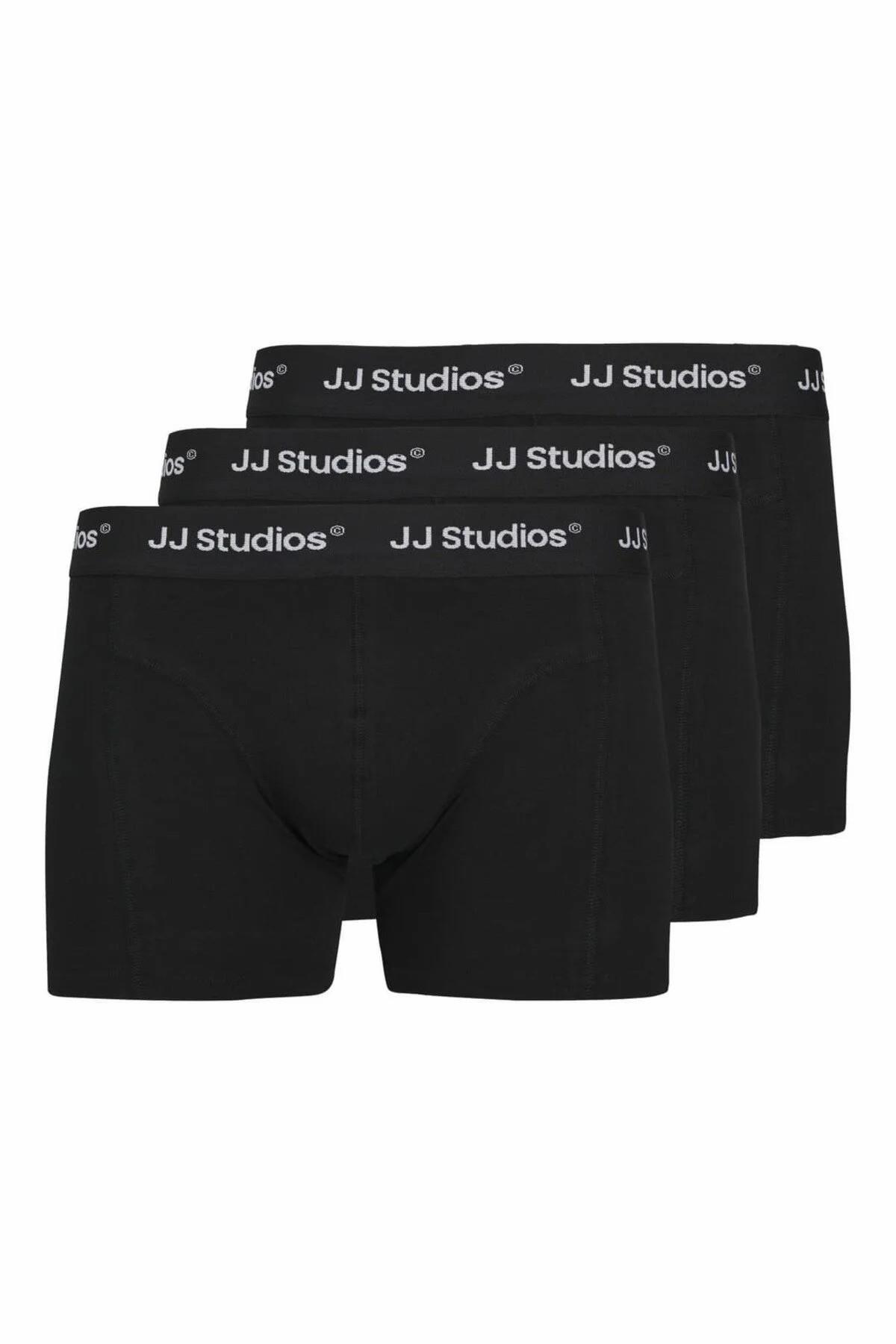 شورت بوکس مردانه جک جونز مدل Soho Solid بسته 3 عددی کد 12280164 جک اند جونز باکسر Jack & Jones