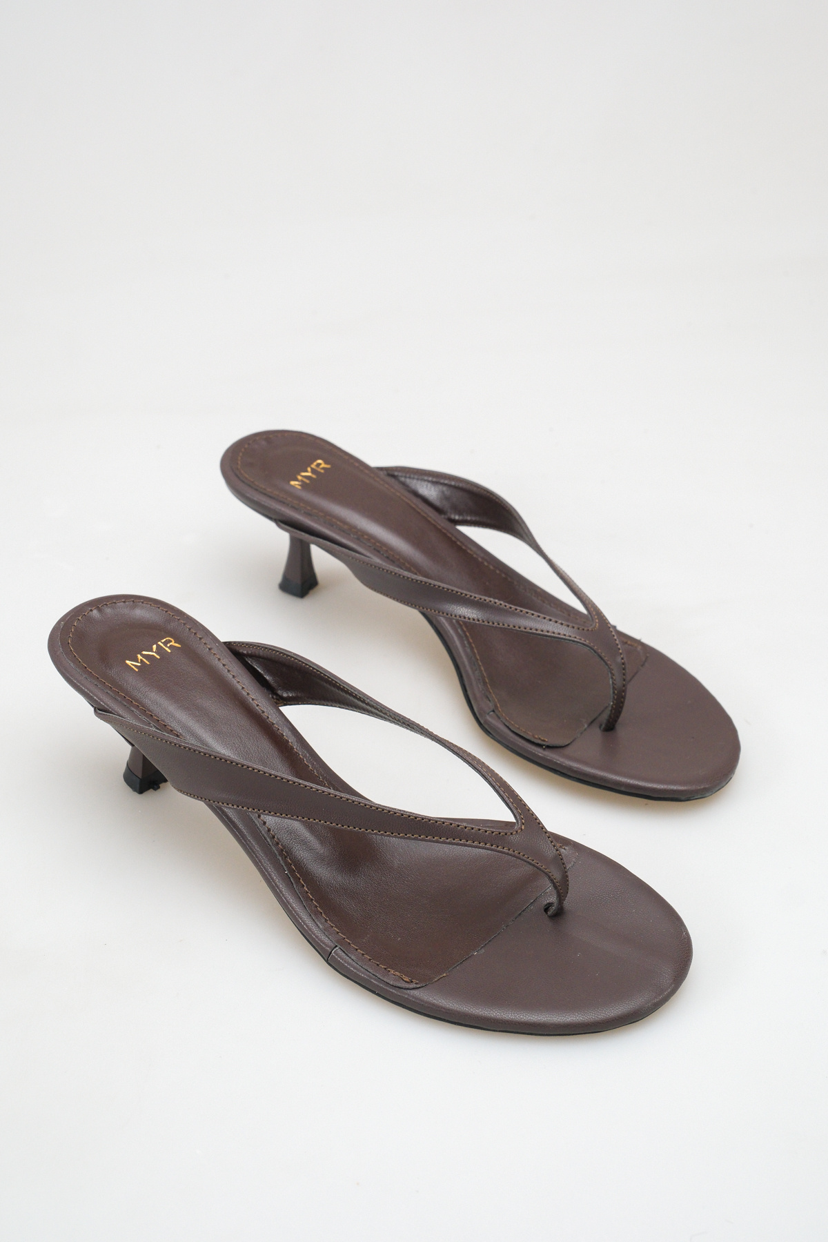 Women's Flip-Flops High Heel Sandals Bitter Coffee
