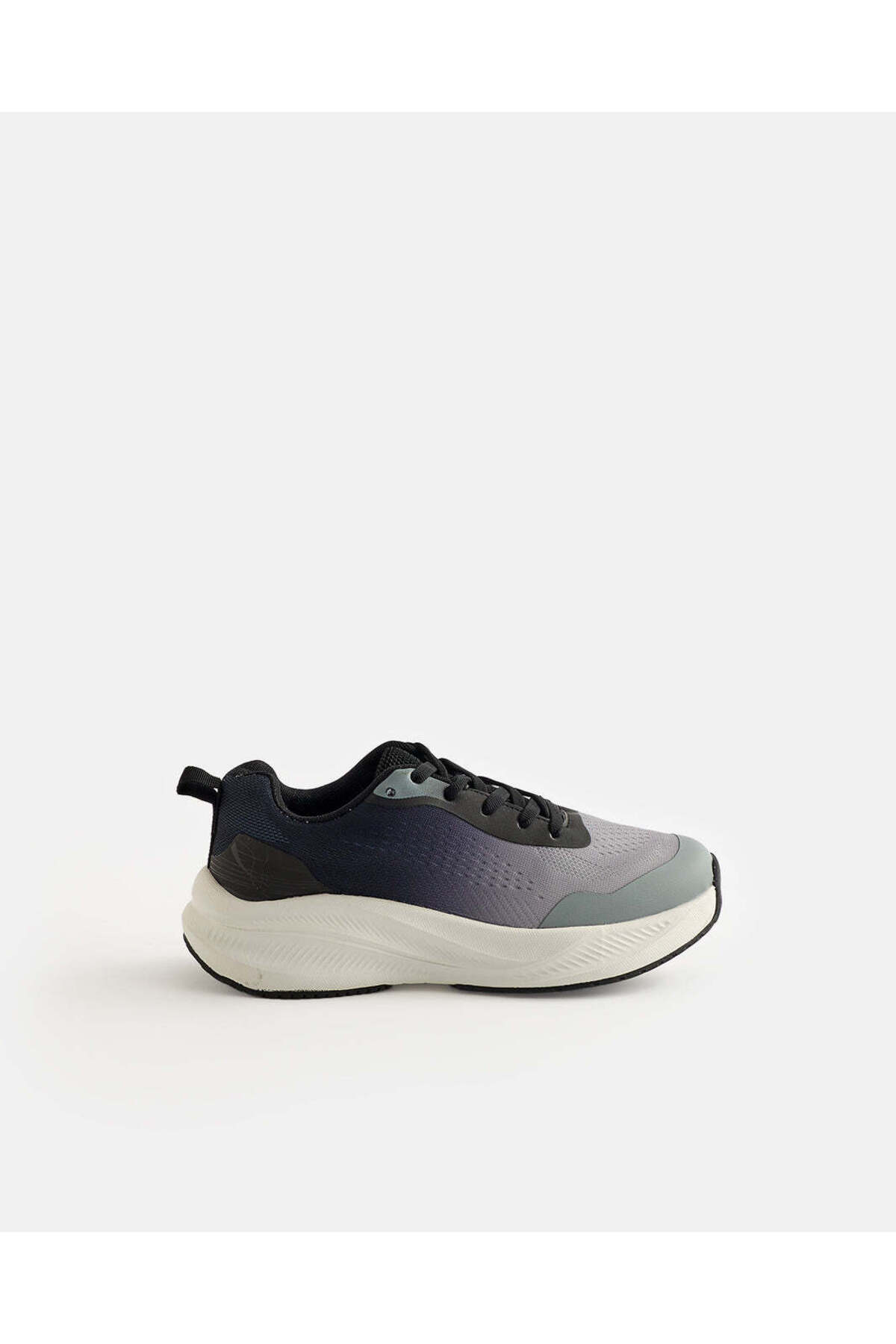 REDTAG Boy Grey And Black Trainer Sneakers