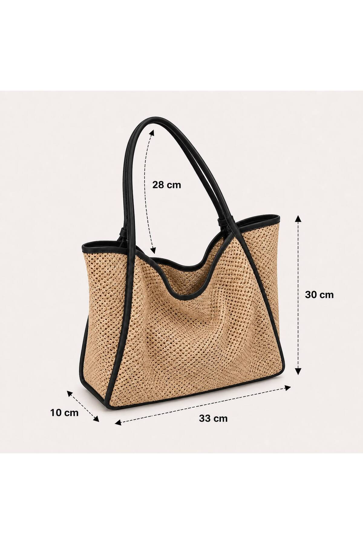 ValeriaBag Summer Time Plaj Çantası + Değerli Eşya Çantası görsel 6
