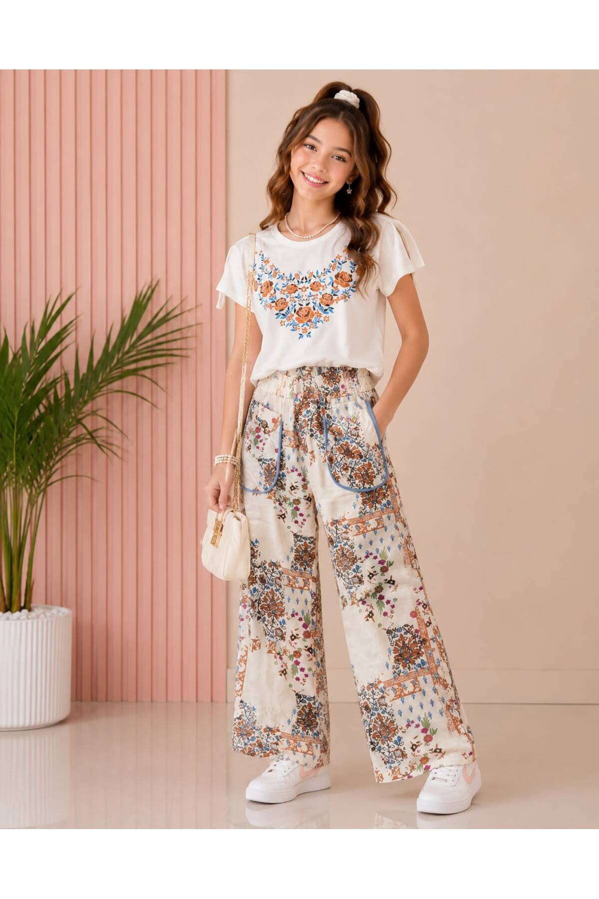 Kids Club Floral Detail Girls' Set