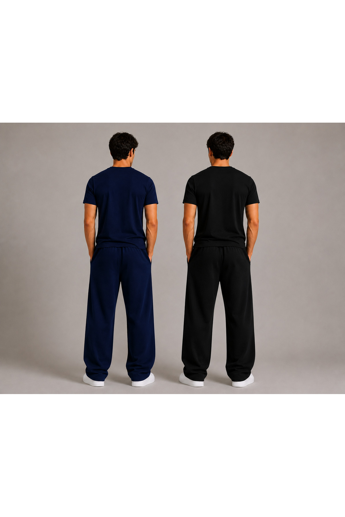JARVİN 2^Li Erkek Oversize Eşofman Altı Rahat Kalıp Günlük Şıklık ve Konfor Bir Arada Lounge Wear görsel 4