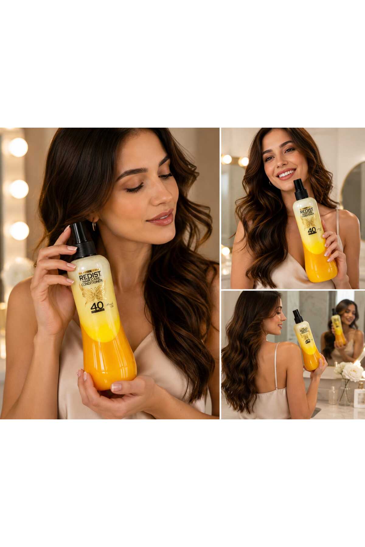 ORİON GLOBAL REDIST Hair Care Conditioner 40 Overdose Miracle Oils Çift Fazlı Durulanmayan Saç Kremi Spreyi — HAİRR1