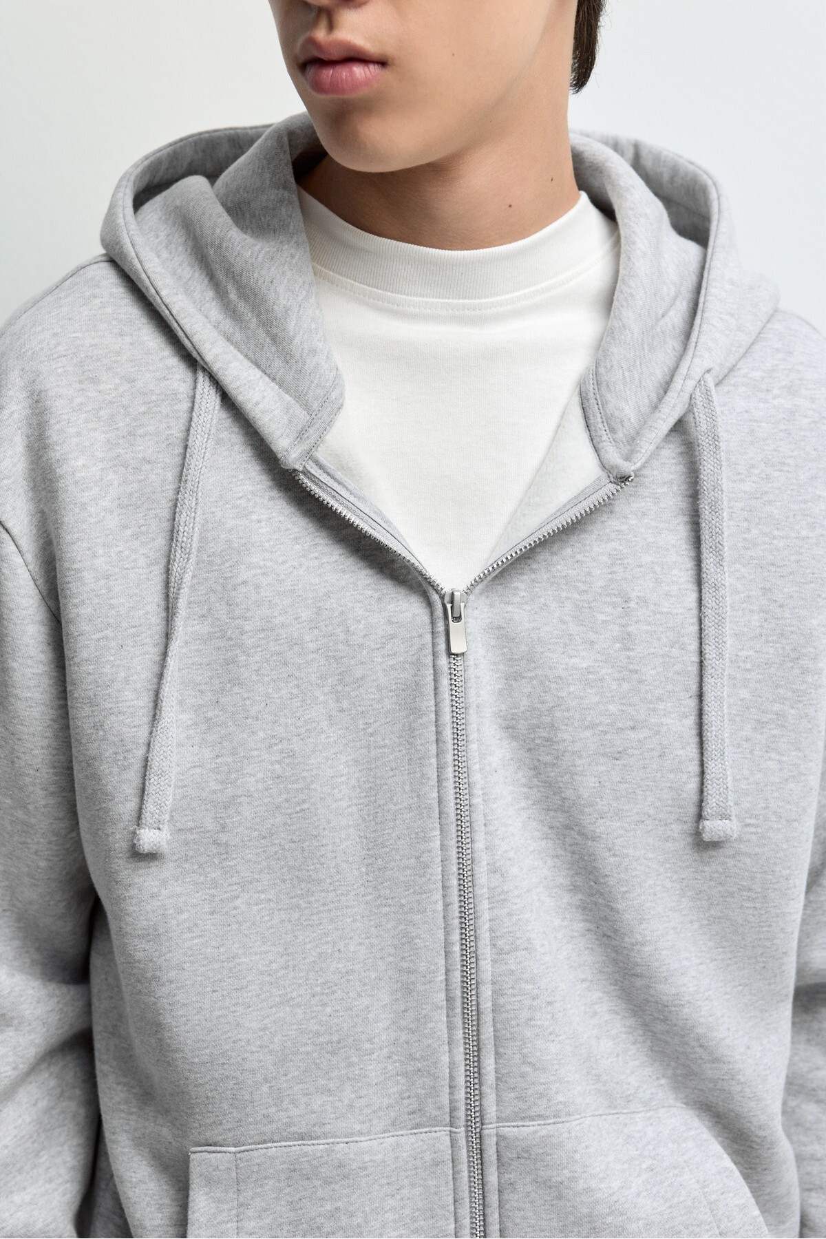 LEFTIES Temel fermuarlı sweatshirt görsel 3