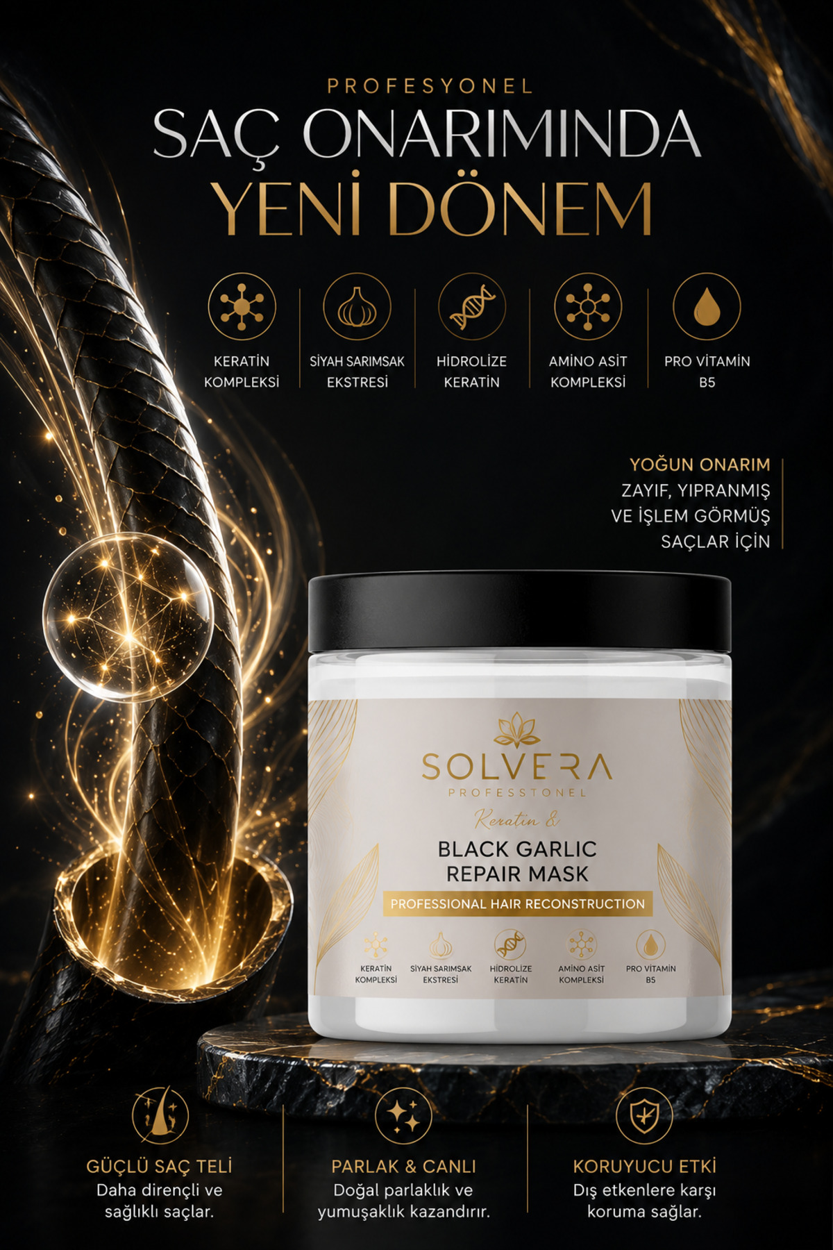 Solvéra London Professional Hair Mask 1000 ml (1 Kg) — 8684553072695