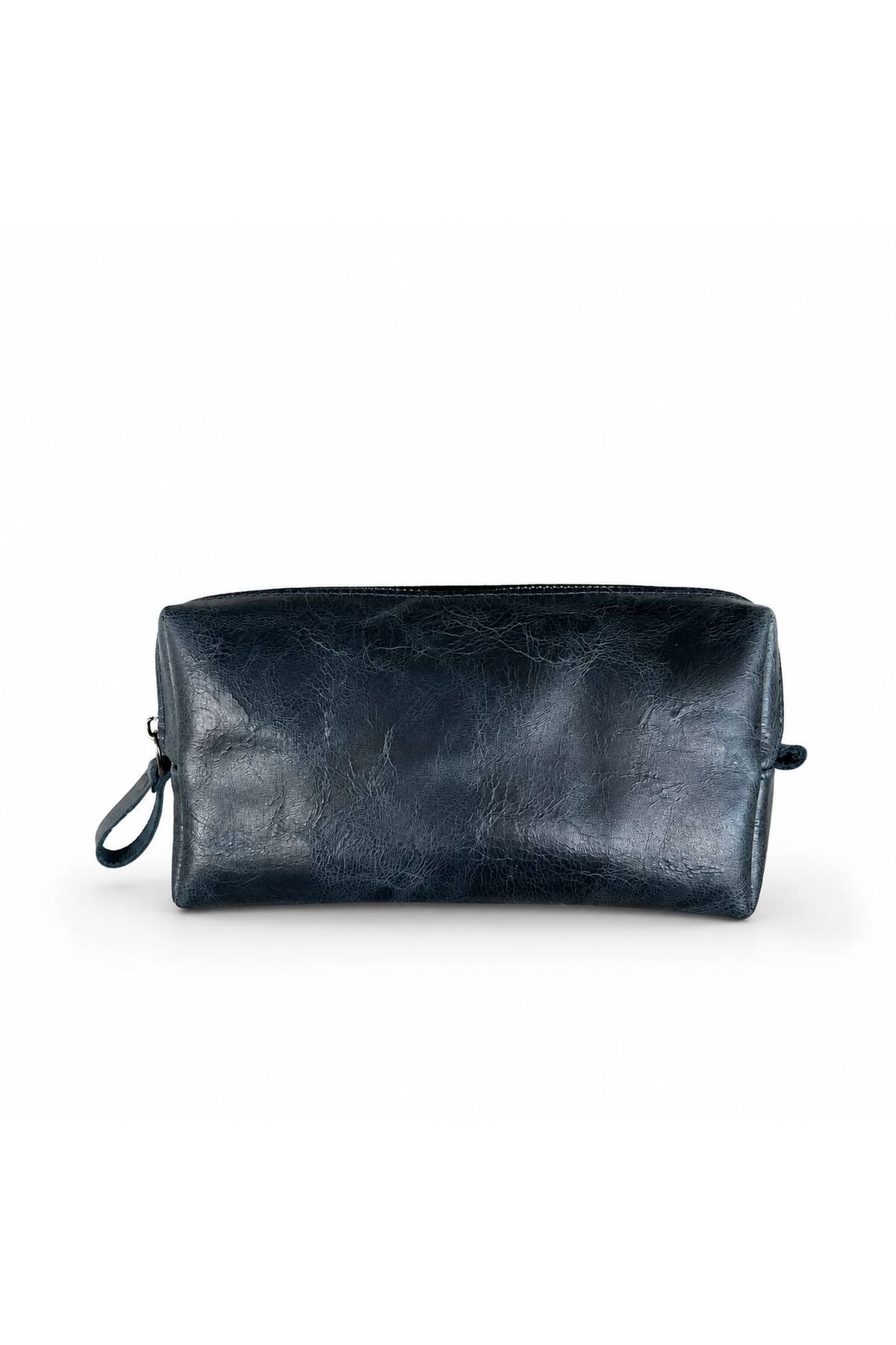 ÖzkanAccessory Capella Hakiki Deri Lacivert Unisex El Çantası görsel 3