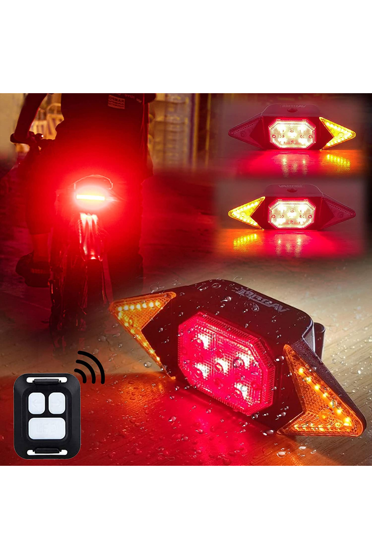 USB şarj edilebilir Sinyal kablosuz uzaktan kumanda Bisiklet / E-bike / scooter Uyumlu
