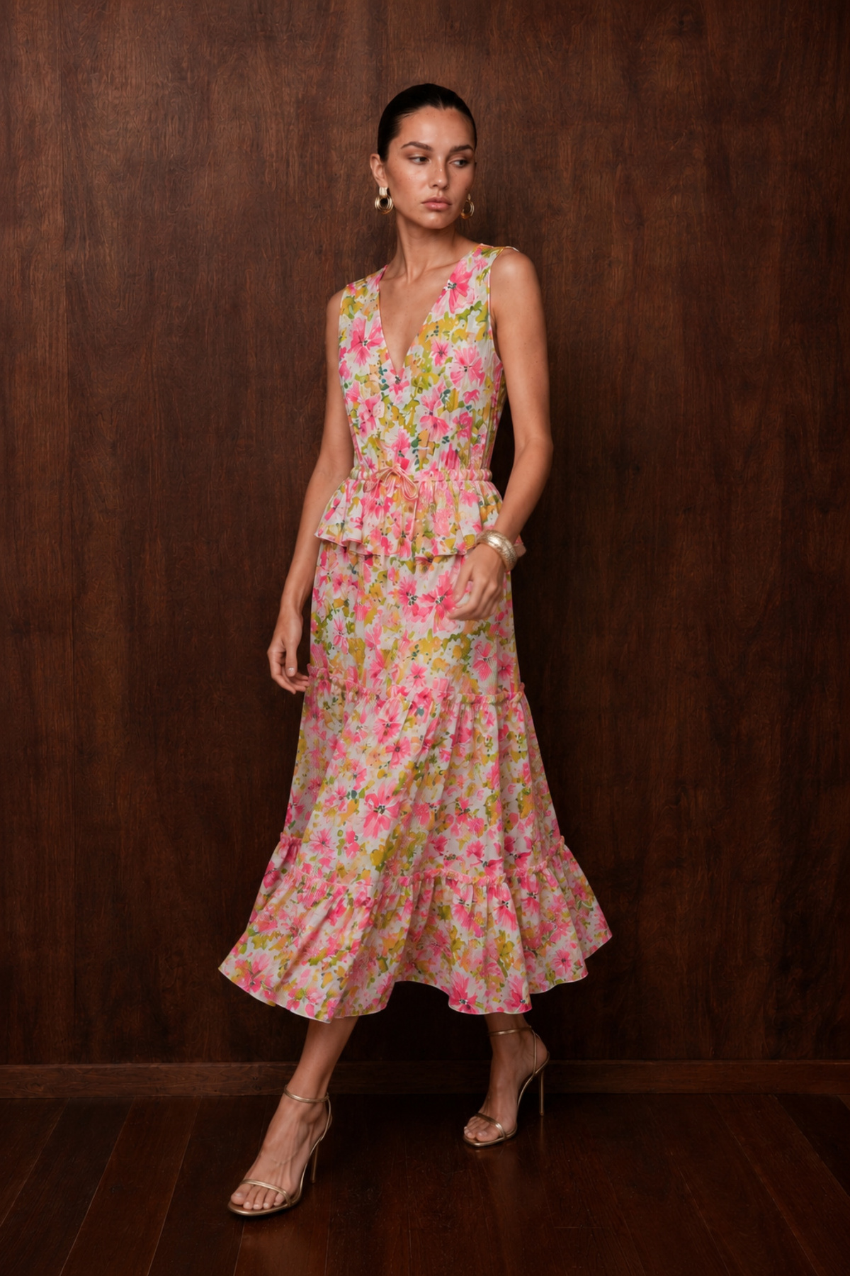 Swass Peony Floral Maxi Dress