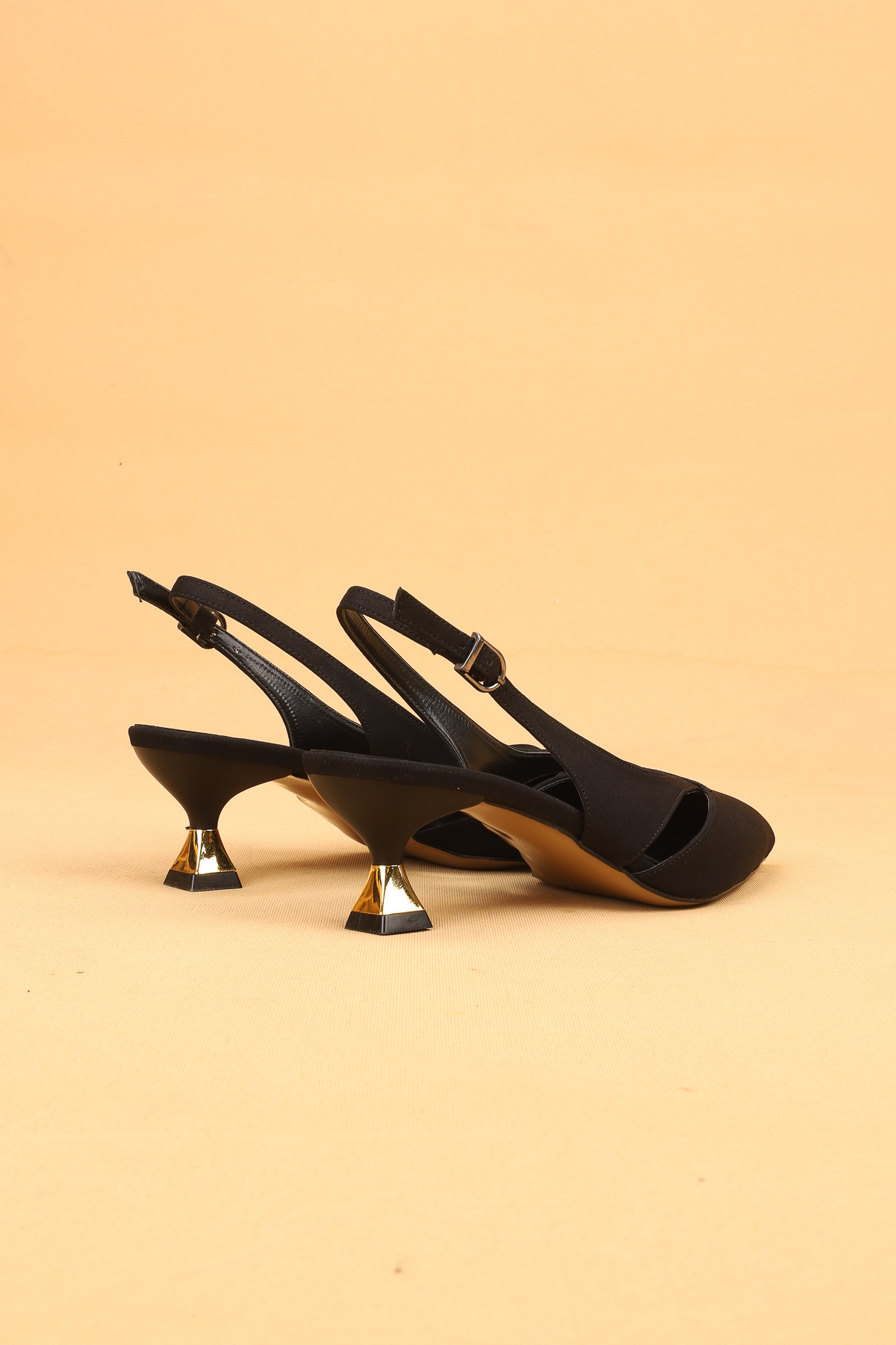 Nilsa Shoes Kadın Kısa Topuklu Tokalı Abiye Ayakkabı Topuklu Ayakkabı görsel 7