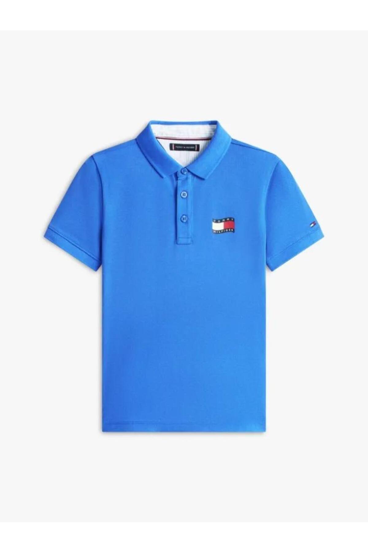 پولوشرت پسرانه یقه پلو | تامی هیلفیگر Tommy Hilfiger KB0KB10227C6H BD - تصویر 4