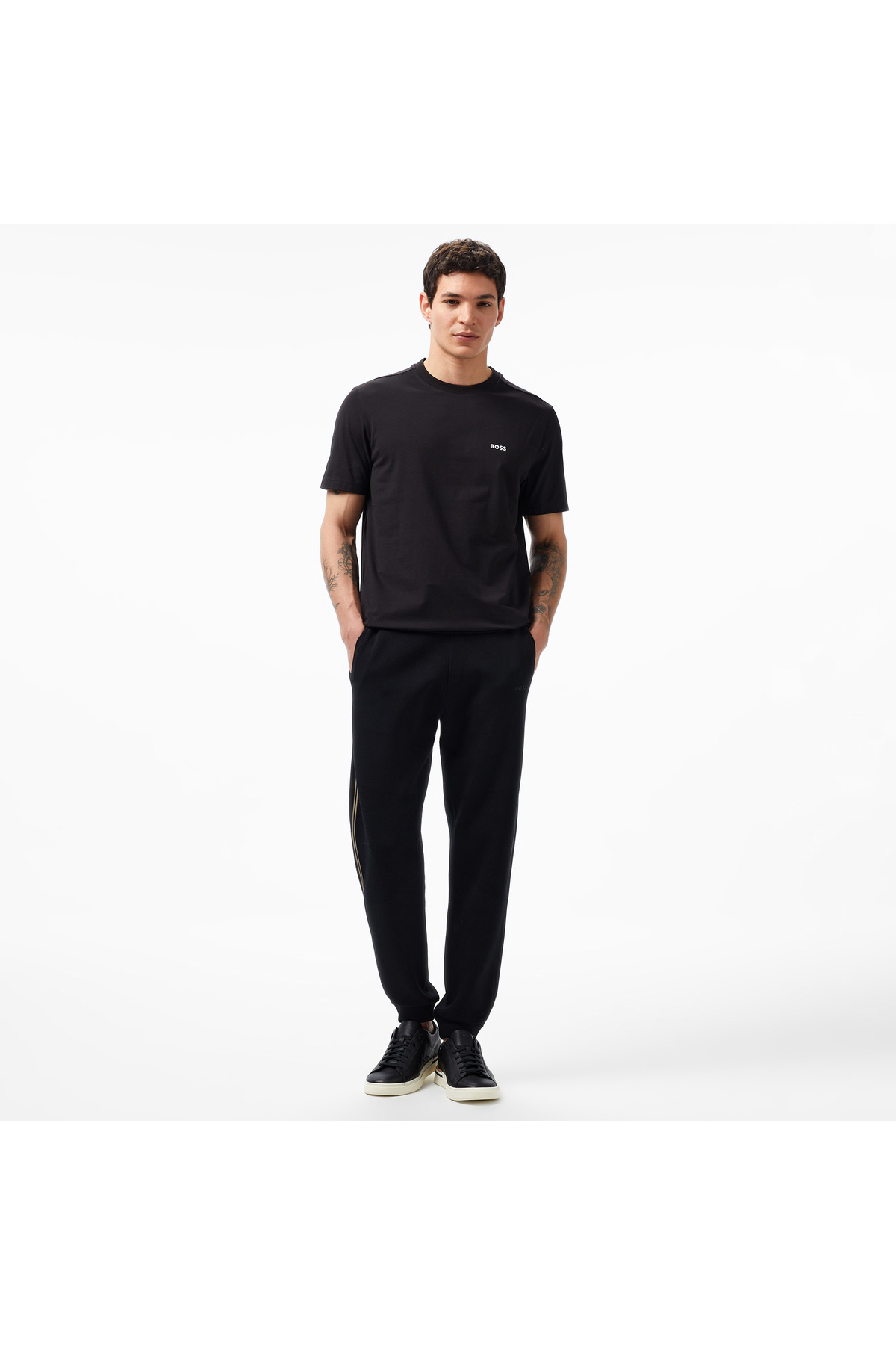 BOSS Erkek Siyah T-Shirt görsel 3